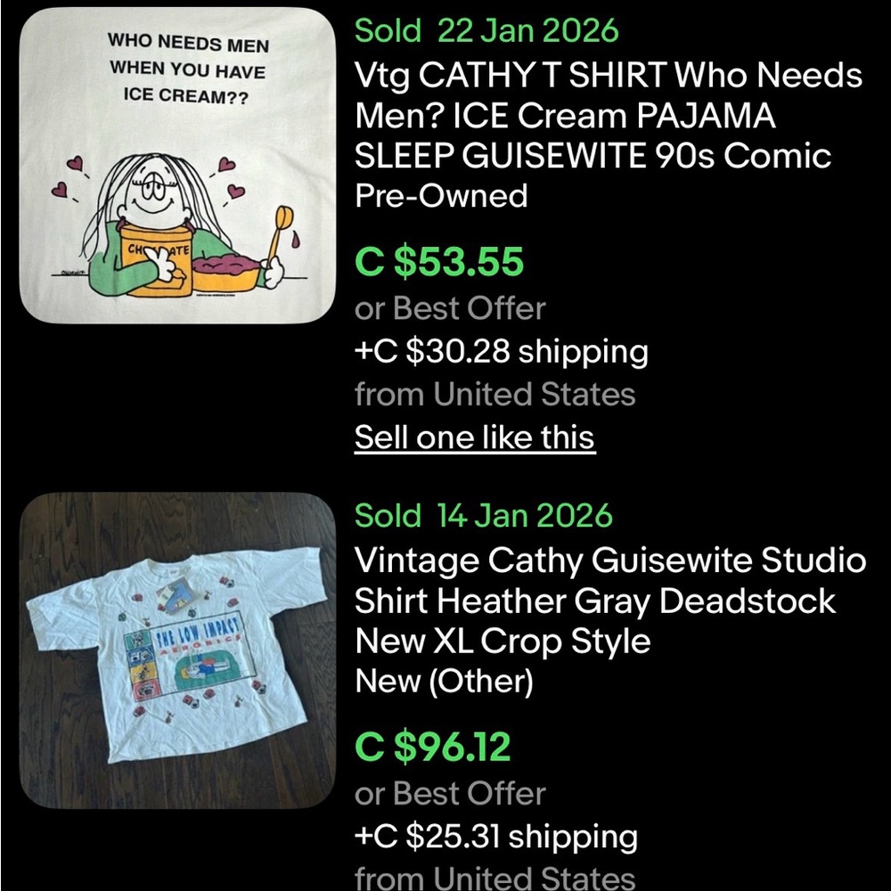 Vintage Cathy Guisewite Daughter Love T-Shirt / 1994 / XL / 2X / Single Stitch - Picture 9 of 10
